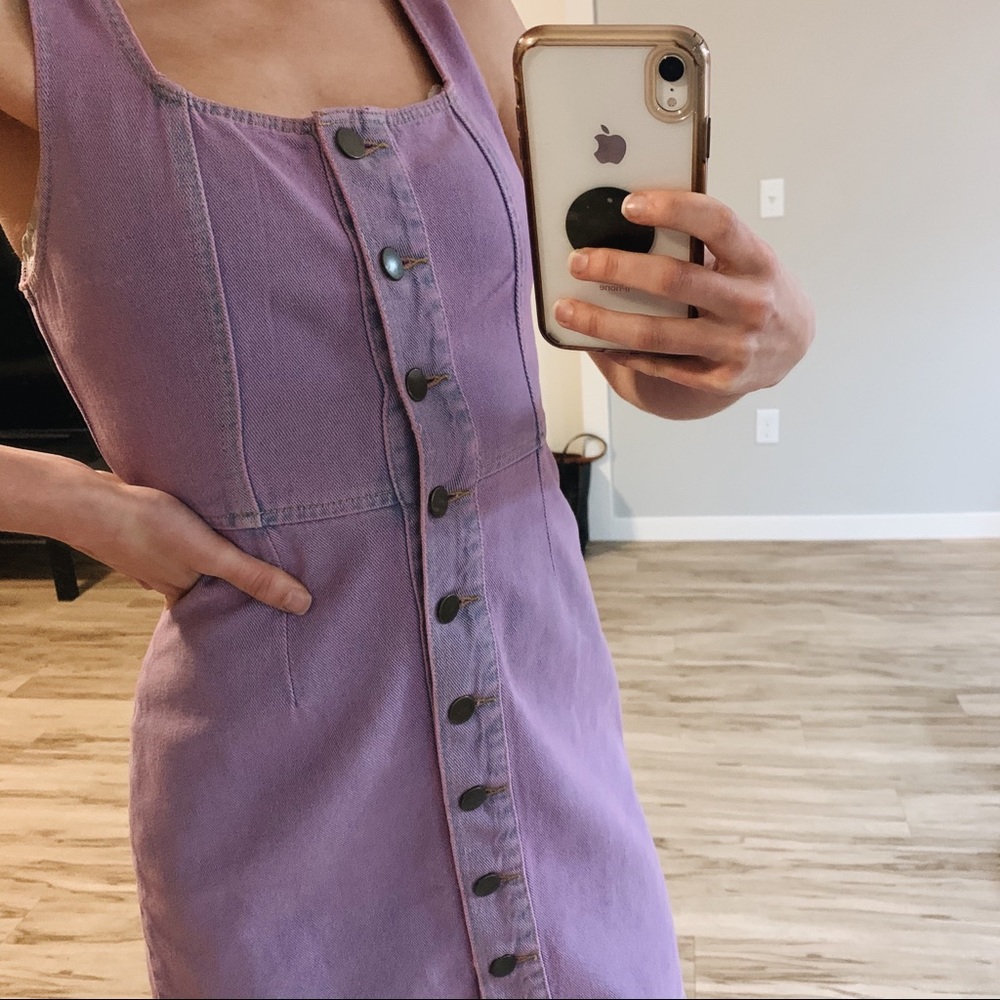 Urban outfitters purple denim dress